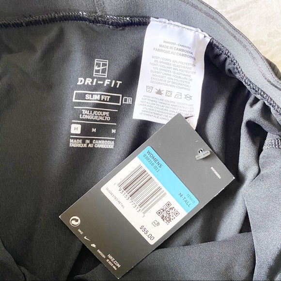 NIKE Tennis Skort Black White Medium Tall NWT - Picture 4 of 10